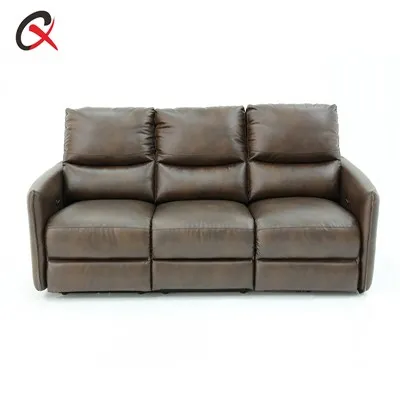 Divano in pelle marrone chiaro